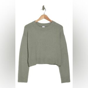 NWT- Abound Cozy Crewneck Sweater, Green Halo, size XXS